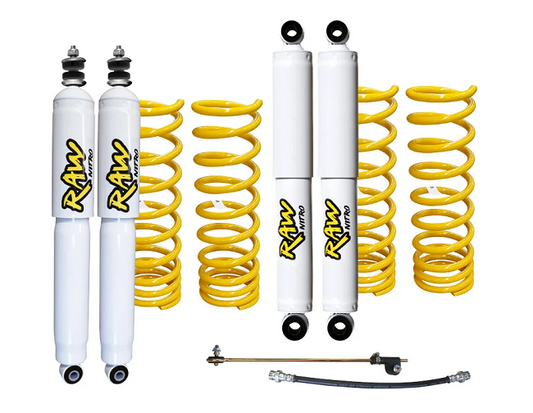 *Email First* Raw Nitro Series Lift Kit (2 Inch / 50mm) with Raw Springs and Shocks