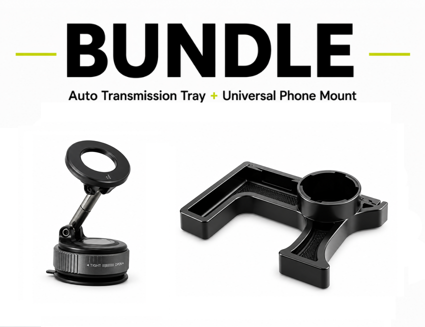Storage and Cup Holder for Your 5Spd Manual and Universal Phone Mount