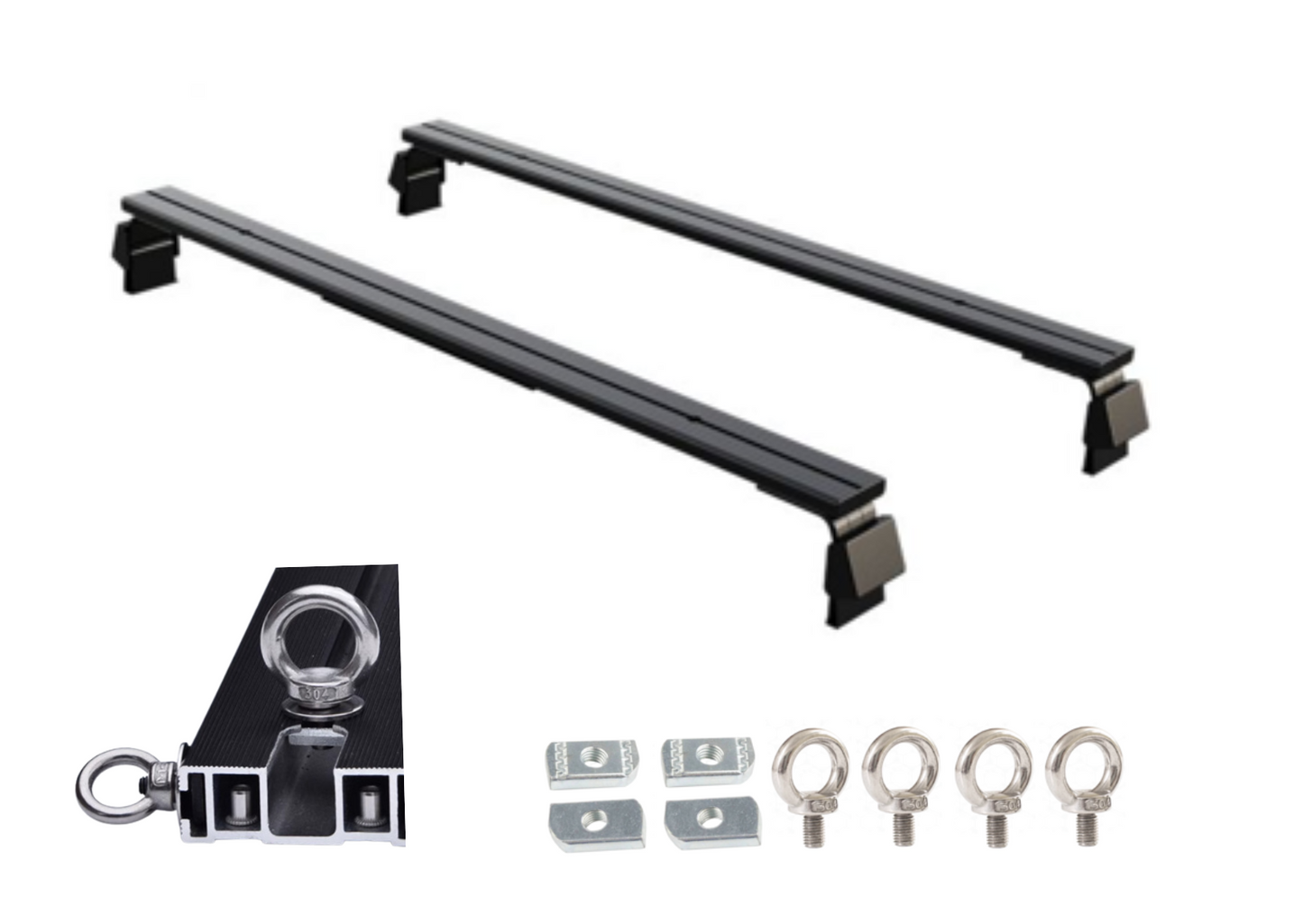Set of 2 Cross Bar Roof Racks for Suzuki Jimny 2018-2025